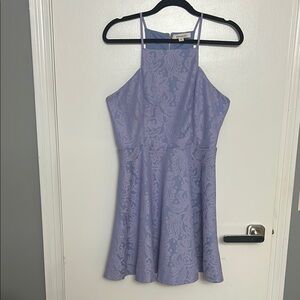 Lavender Lace Halter Dress